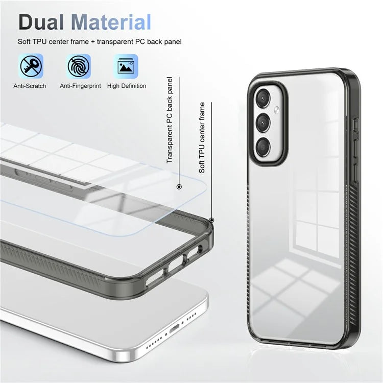 For 	Samsung Galaxy A25 5G (Global) (161.0 x 76.5 x 8.3mm) Clear Phone Case TPU PC Anti-Slip Drop-Proof Back Cover
