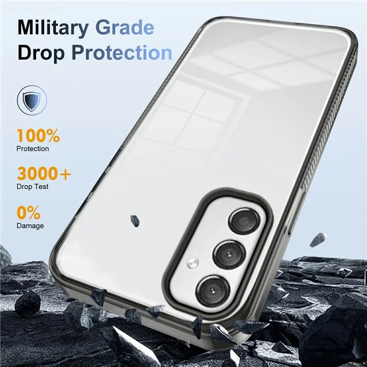 For 	Samsung Galaxy A25 5G (Global) (161.0 x 76.5 x 8.3mm) Clear Phone Case TPU PC Anti-Slip Drop-Proof Back Cover