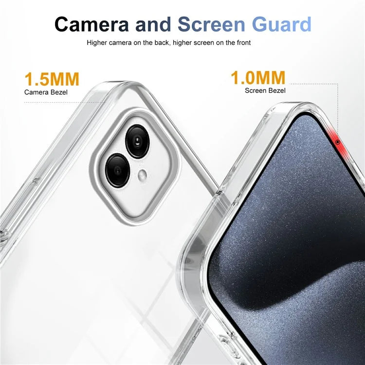 For Samsung Galaxy A05 4G Clear Phone Case TPU PC Anti-Slip Drop-Proof Back Cover