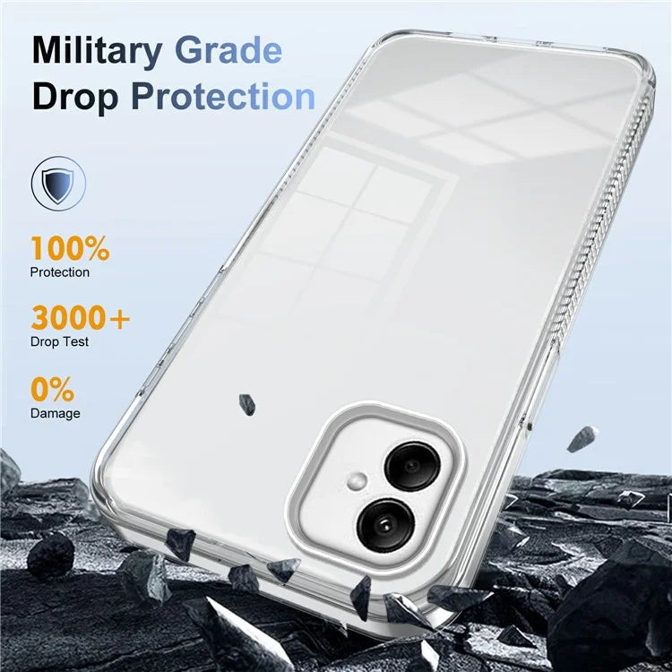 For Samsung Galaxy A05 4G Clear Phone Case TPU PC Anti-Slip Drop-Proof Back Cover
