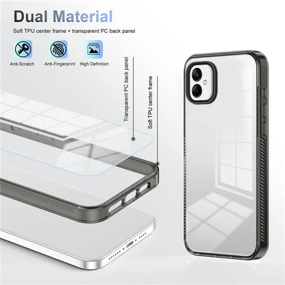 For Samsung Galaxy A05 4G Clear Phone Case TPU PC Anti-Slip Drop-Proof Back Cover