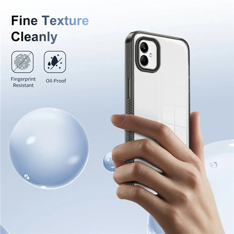 For Samsung Galaxy A05 4G Clear Phone Case TPU PC Anti-Slip Drop-Proof Back Cover