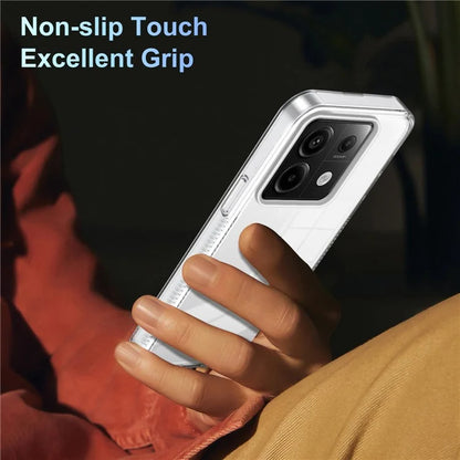 For Xiaomi Redmi Note 13 Pro 5G Clear Phone Case TPU PC Anti-Slip Drop-Proof Back Cover