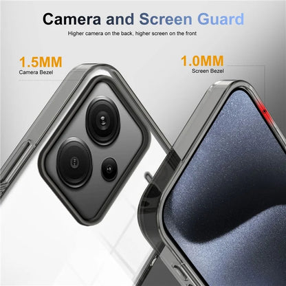 For Xiaomi Redmi Note 13 Pro+ 5G Clear Phone Case TPU PC Anti-Slip Drop-Proof Back Cover