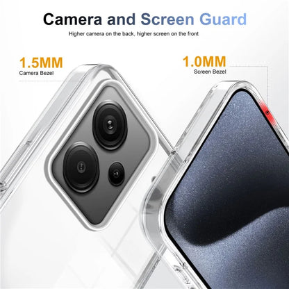 For Xiaomi Redmi Note 13 Pro+ 5G Clear Phone Case TPU PC Anti-Slip Drop-Proof Back Cover
