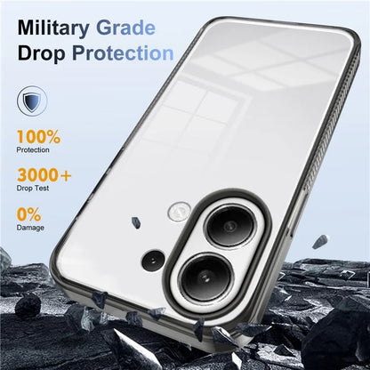 For Xiaomi Redmi Note 13 4G Clear Phone Case TPU PC Anti-Slip Drop-Proof Back Cover