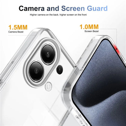 For Xiaomi Redmi Note 13 4G Clear Phone Case TPU PC Anti-Slip Drop-Proof Back Cover