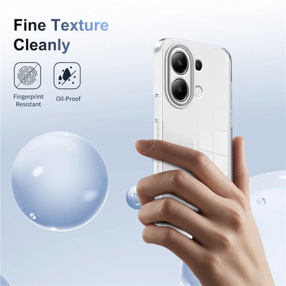 For Xiaomi Redmi Note 13 4G Clear Phone Case TPU PC Anti-Slip Drop-Proof Back Cover