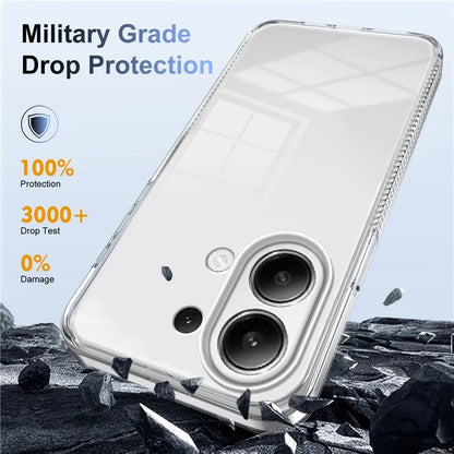 For Xiaomi Redmi Note 13 4G Clear Phone Case TPU PC Anti-Slip Drop-Proof Back Cover