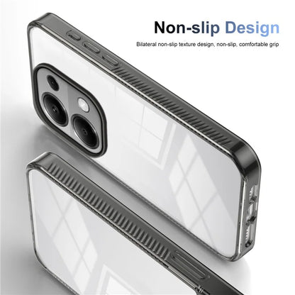 For Xiaomi Redmi Note 13 Pro 4G Clear Phone Case TPU PC Anti-Slip Drop-Proof Back Cover