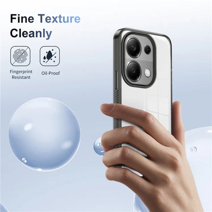 For Xiaomi Redmi Note 13 Pro 4G Clear Phone Case TPU PC Anti-Slip Drop-Proof Back Cover