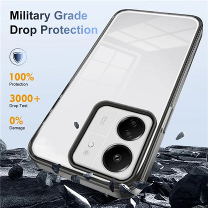 For Xiaomi Redmi 13C 4G / 5G Clear Phone Case TPU PC Anti-Slip Drop-Proof Back Cover