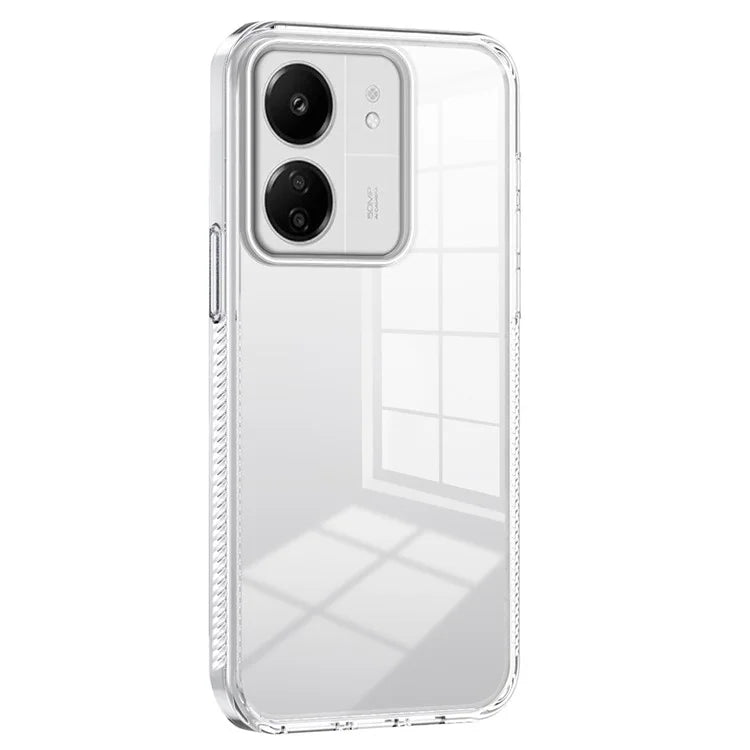 For Xiaomi Redmi 13C 4G / 5G Clear Phone Case TPU PC Anti-Slip Drop-Proof Back Cover