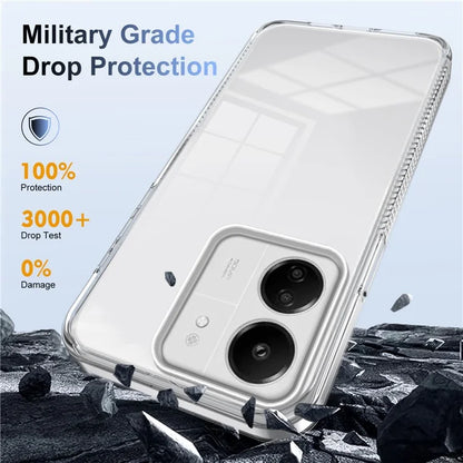 For Xiaomi Redmi 13C 4G / 5G Clear Phone Case TPU PC Anti-Slip Drop-Proof Back Cover