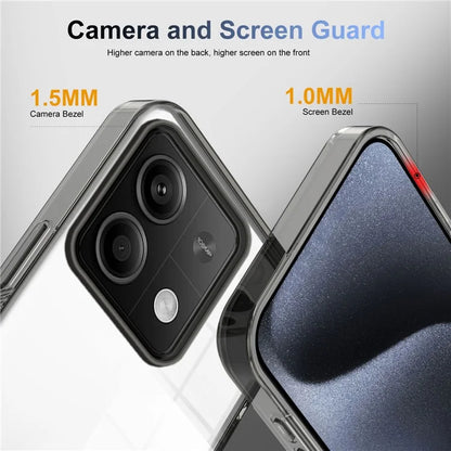 For Xiaomi Redmi Note 13 5G Clear Phone Case TPU PC Anti-Slip Drop-Proof Back Cover
