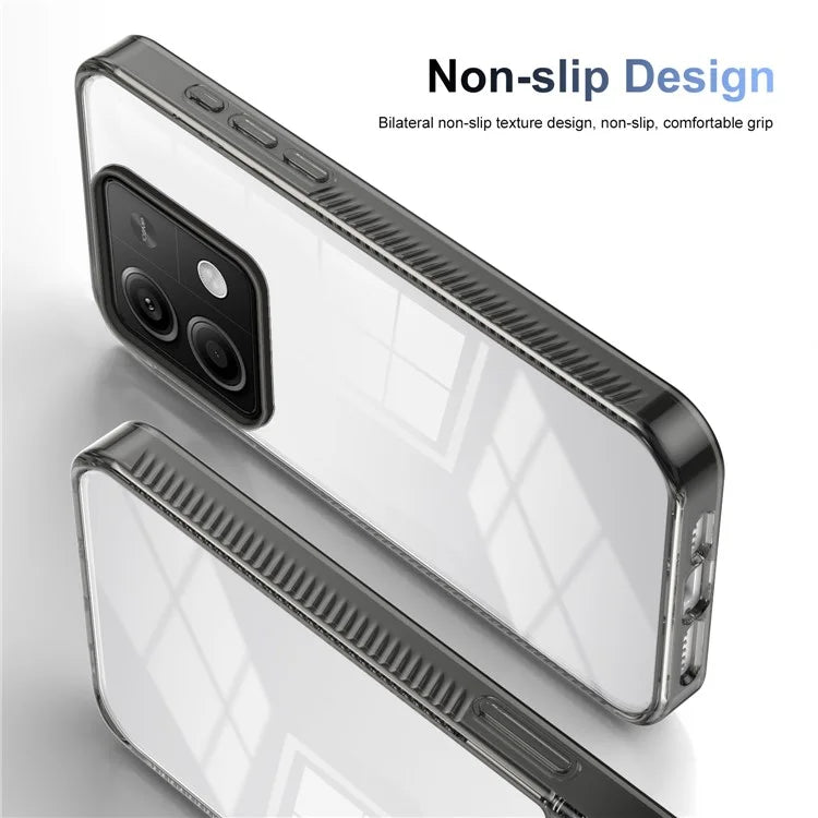 For Xiaomi Redmi Note 13 5G Clear Phone Case TPU PC Anti-Slip Drop-Proof Back Cover
