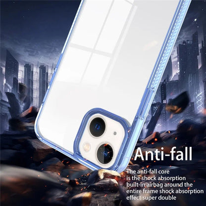 For iPhone 15 Clear Phone Case TPU PC Anti-Slip Drop-Proof Back Cover