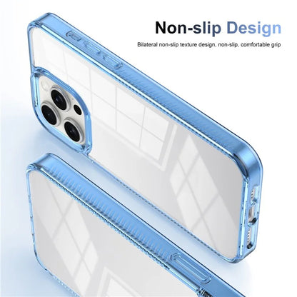 For iPhone 15 Pro Clear Phone Case TPU PC Anti-Slip Drop-Proof Back Cover
