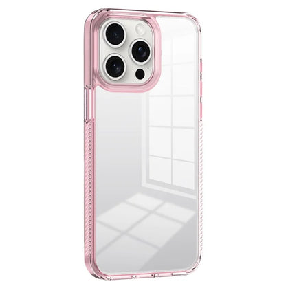For iPhone 15 Pro Max Clear Phone Case TPU PC Anti-Slip Drop-Proof Back Cover