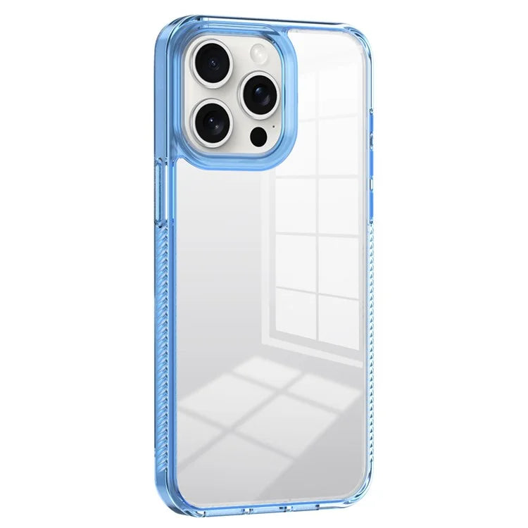 For iPhone 14 Pro Max Clear Phone Case TPU PC Anti-Slip Drop-Proof Back Cover