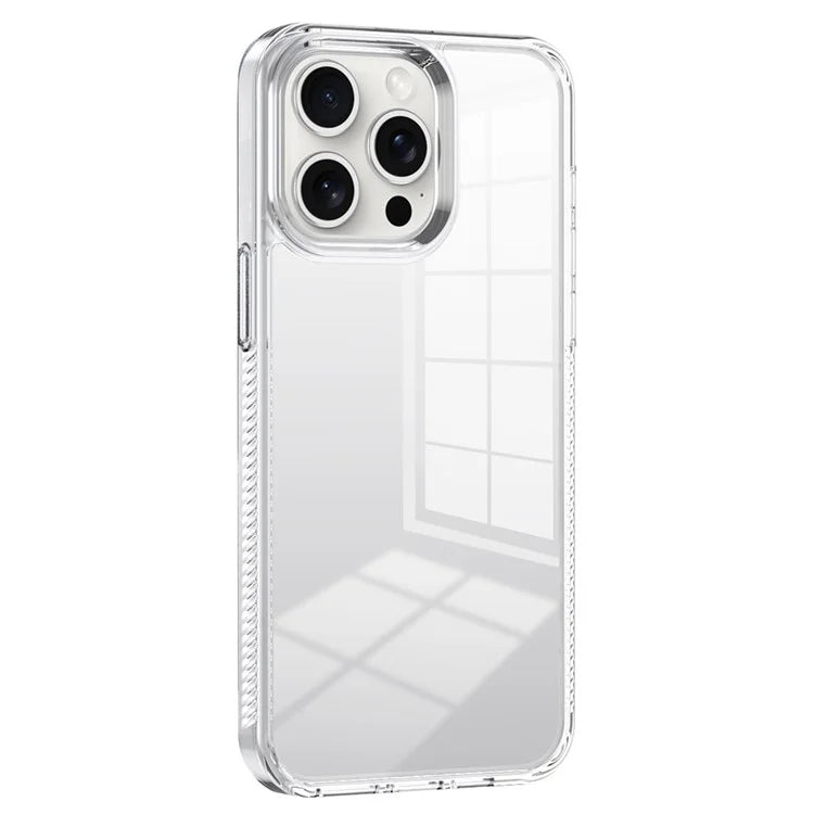 For iPhone 14 Pro Max Clear Phone Case TPU PC Anti-Slip Drop-Proof Back Cover