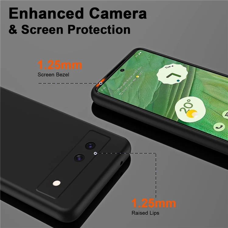 For Google Pixel 8a Case Anti-Scratch TPU Phone Cover 2.2mm Thickness