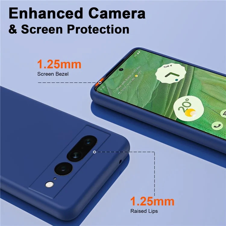 For Google Pixel 7 Pro 5G Case Anti-Scratch TPU Phone Cover 2.2mm Thickness