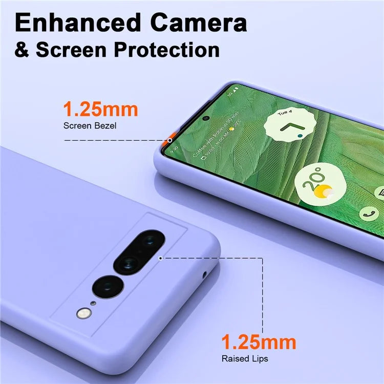 For Google Pixel 7 Pro 5G Case Anti-Scratch TPU Phone Cover 2.2mm Thickness