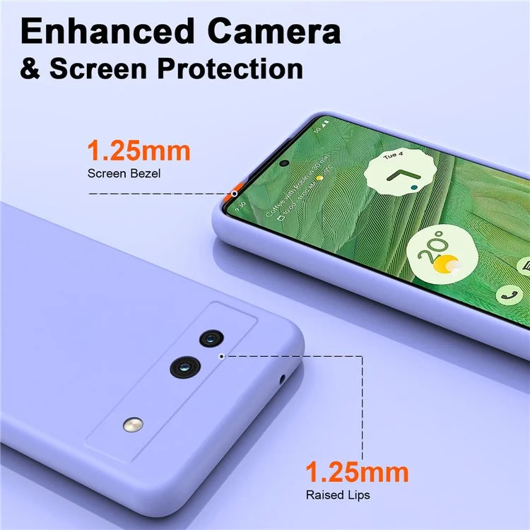 For Google Pixel 7a Case Anti-Scratch TPU Phone Cover 2.2mm Thickness