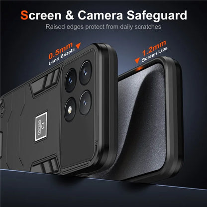 For Xiaomi Poco X6 Pro 5G / Redmi K70E 5G Case PC+TPU Drop-Proof Protective Phone Cover