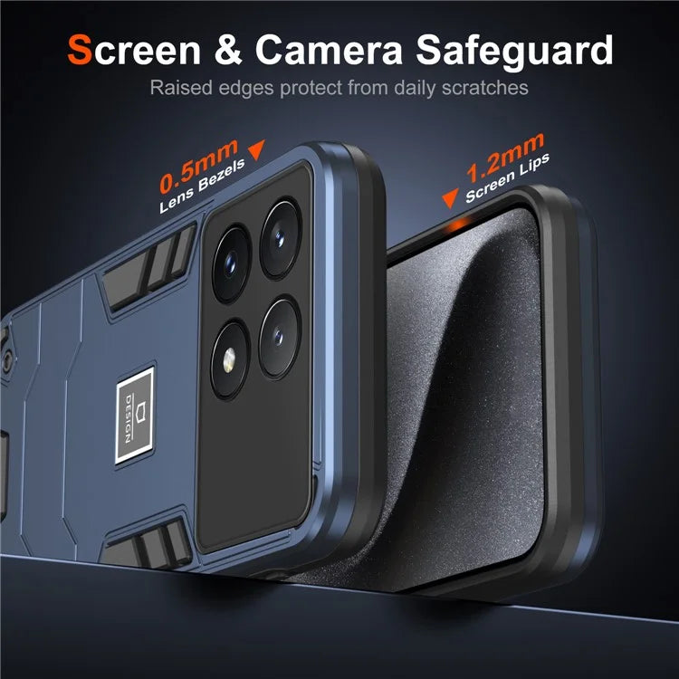 For Xiaomi Poco X6 Pro 5G / Redmi K70E 5G Case PC+TPU Drop-Proof Protective Phone Cover