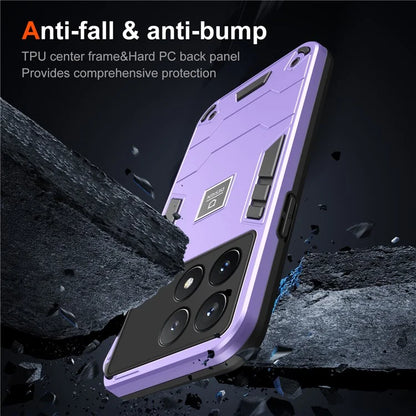 For Xiaomi Poco X6 Pro 5G / Redmi K70E 5G Case PC+TPU Drop-Proof Protective Phone Cover