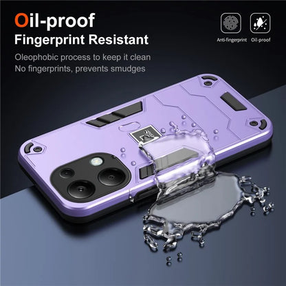 For Xiaomi Poco M6 Pro 4G / Redmi Note 13 Pro 4G Case PC+TPU Drop-Proof Protective Phone Cover