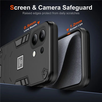 For Xiaomi Redmi Note 13 4G Case PC+TPU Drop-Proof Protective Phone Cover