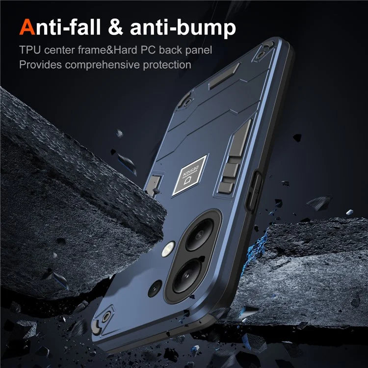 For Xiaomi Redmi Note 13 4G Case PC+TPU Drop-Proof Protective Phone Cover