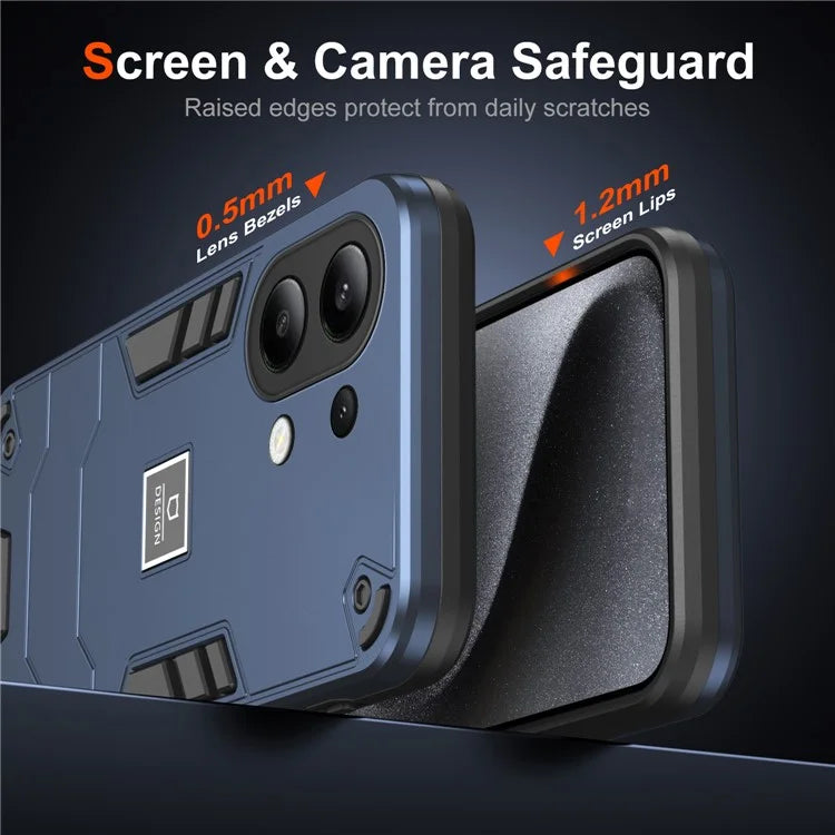 For Xiaomi Redmi Note 13 4G Case PC+TPU Drop-Proof Protective Phone Cover