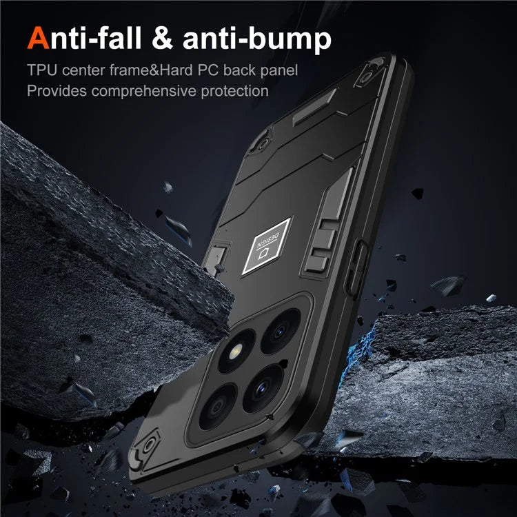 For Honor X8b 4G Case PC+TPU Drop-Proof Protective Phone Cover