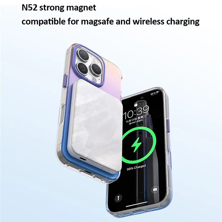 TGVI's Grace Series For iPhone 16 Pro Max Case Compatible with MagSafe Neon Color TPU+PC Phone Cover
