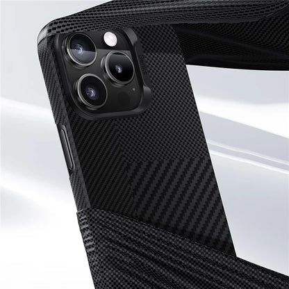 BENKS For iPhone 16 Pro Magnetic Case Kevlar Aramid Fiber Montage Phone Cover
