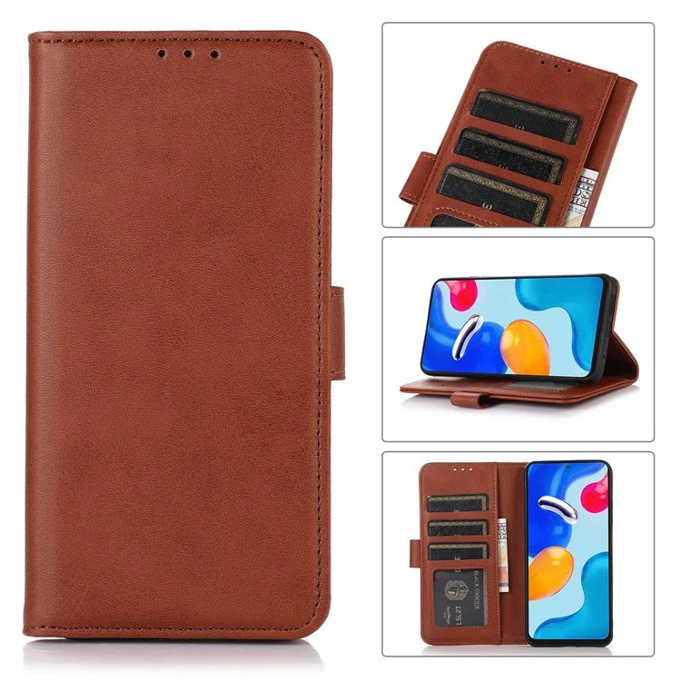 For Xiaomi Redmi 14C 4G Case Cowhide Texture Leather Wallet Phone Cover with Stand