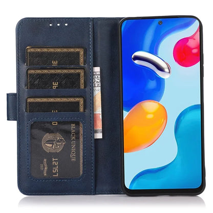 For Xiaomi Redmi 14C 4G Case Cowhide Texture Leather Wallet Phone Cover with Stand