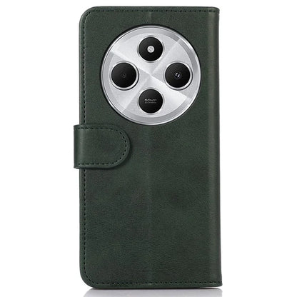 For Xiaomi Redmi 14C 4G Case Cowhide Texture Leather Wallet Phone Cover with Stand
