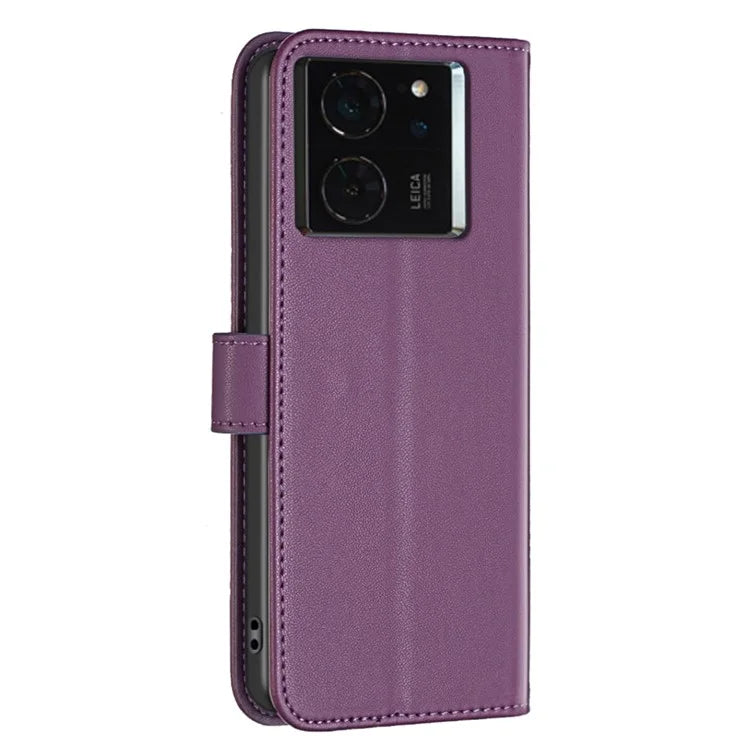 BINFEN COLOR BF17 For Xiaomi 14T Pro Case Wallet Folio Flip Leather Cover