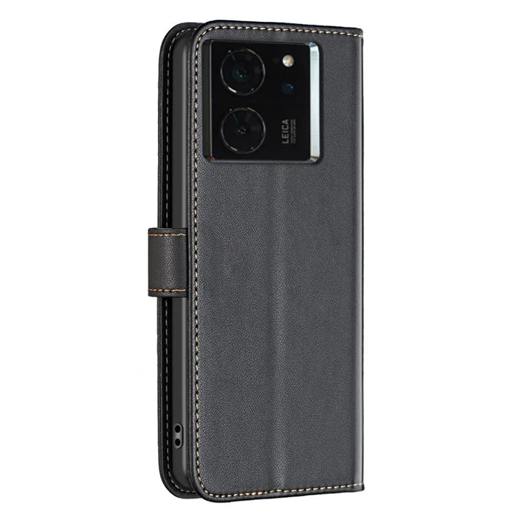 BINFEN COLOR BF17 For Xiaomi 14T Pro Case Wallet Folio Flip Leather Cover
