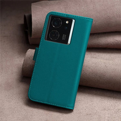 BINFEN COLOR BF17 For Xiaomi 14T Pro Case Wallet Folio Flip Leather Cover