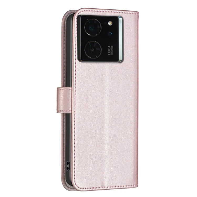 BINFEN COLOR BF17 For Xiaomi 14T Pro Case Wallet Folio Flip Leather Cover