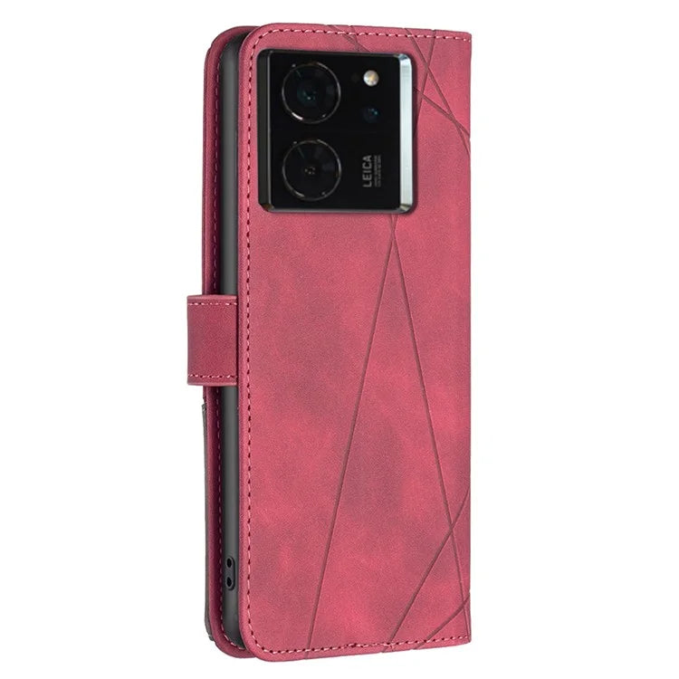 BINFEN COLOR BF05 For Xiaomi 14T Pro Case Leather Phone Cover Wallet Stand