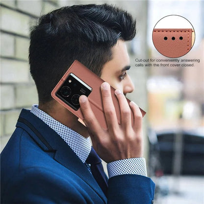 BINFEN COLOR BF33 Case for Xiaomi 14T Pro Leather Case Splicing Color RFID Blocking