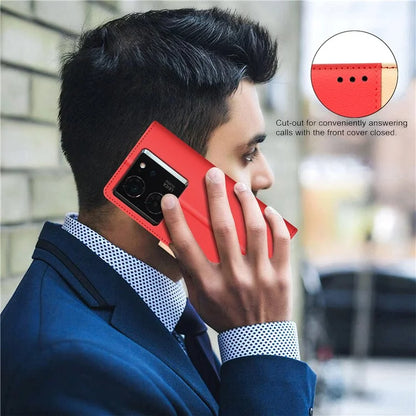 BINFEN COLOR BF33 Case for Xiaomi 14T Leather Case Splicing Color RFID Blocking