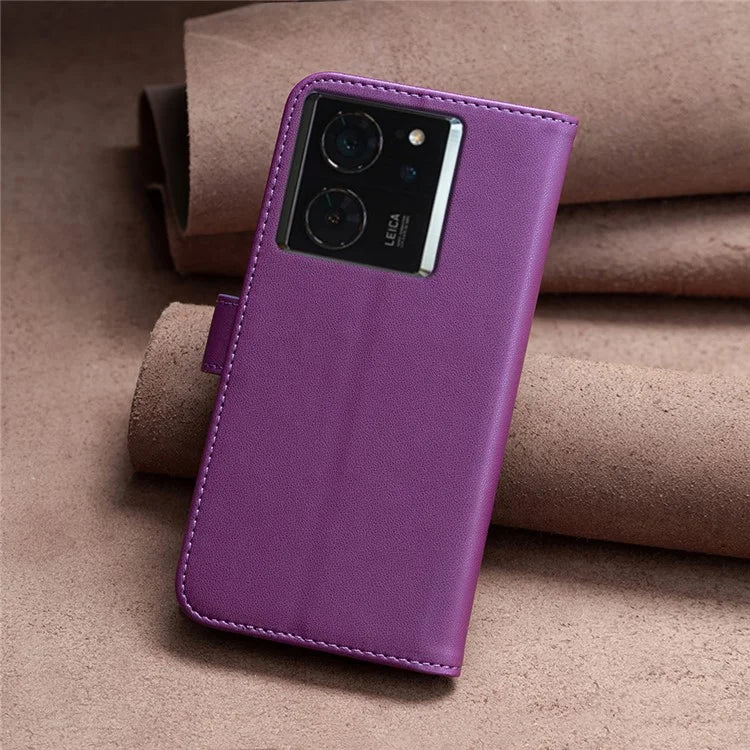 BINFEN COLOR BF17 For Xiaomi 14T Case Wallet Folio Flip Leather Phone Cover